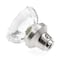 Prime-Line Mortise Style Fluted Glass Door Knobs, Features 2 In. Outside Diameter Knobs, Satin Nickel 1 Set E 28315 - alternate 2